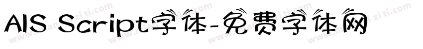 AIS Script字体字体转换
